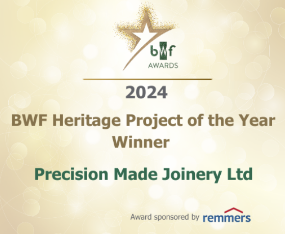 BWF Heritage Project of the Year — Precision Made Joinery Ltd