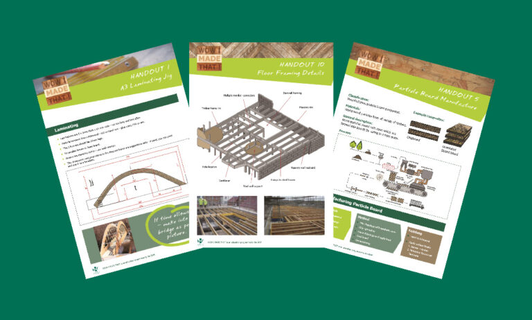 Digital spread of woodworking educational materials