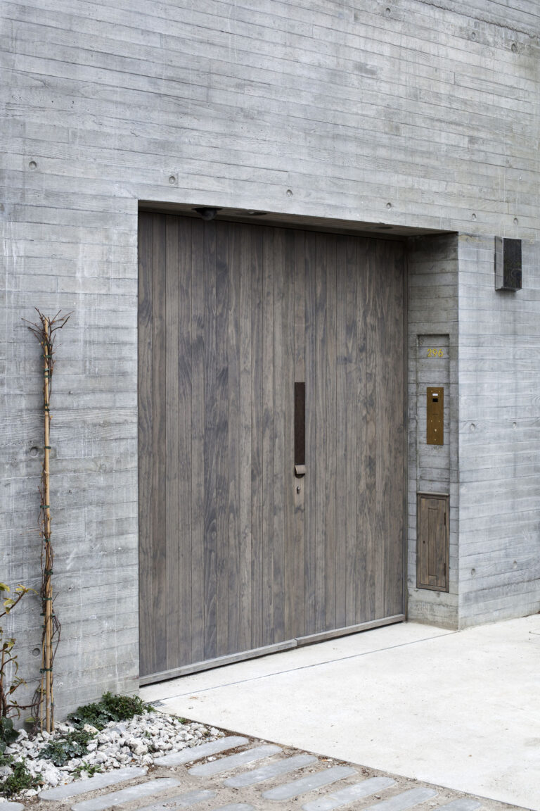 Wood-effect security doors