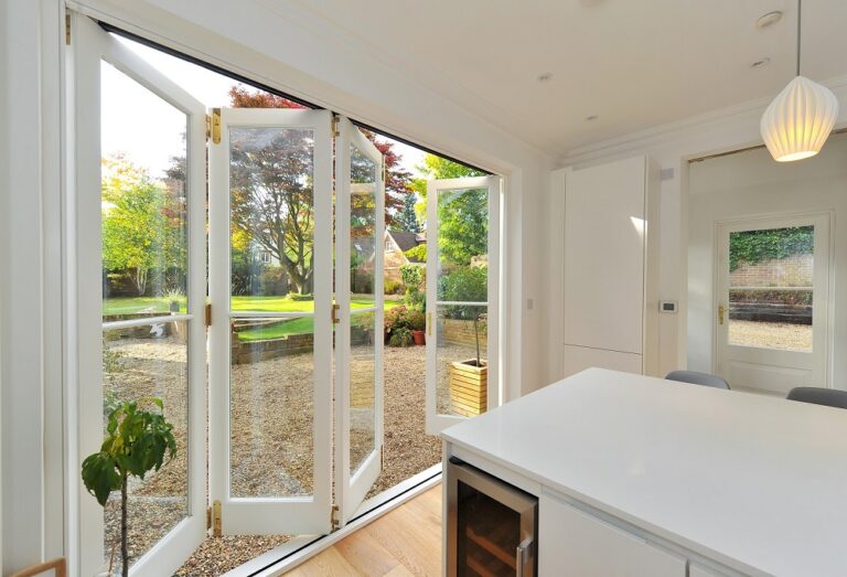 Timber bi-fold door by The Sash Window Workshop