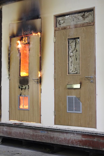 Fire door testing process