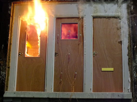 Fire door testing