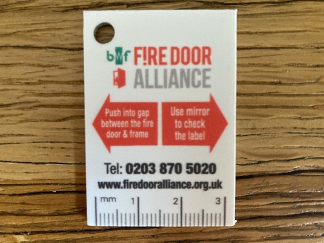 Fire Door Alliance gap tester image
