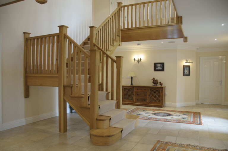 American white oak staircase