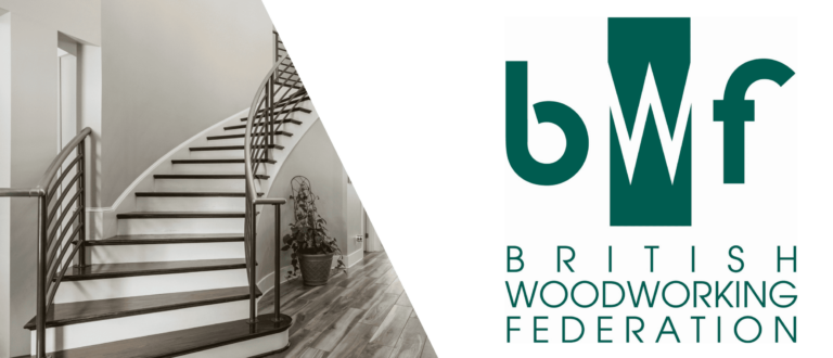 BWF staircase banner