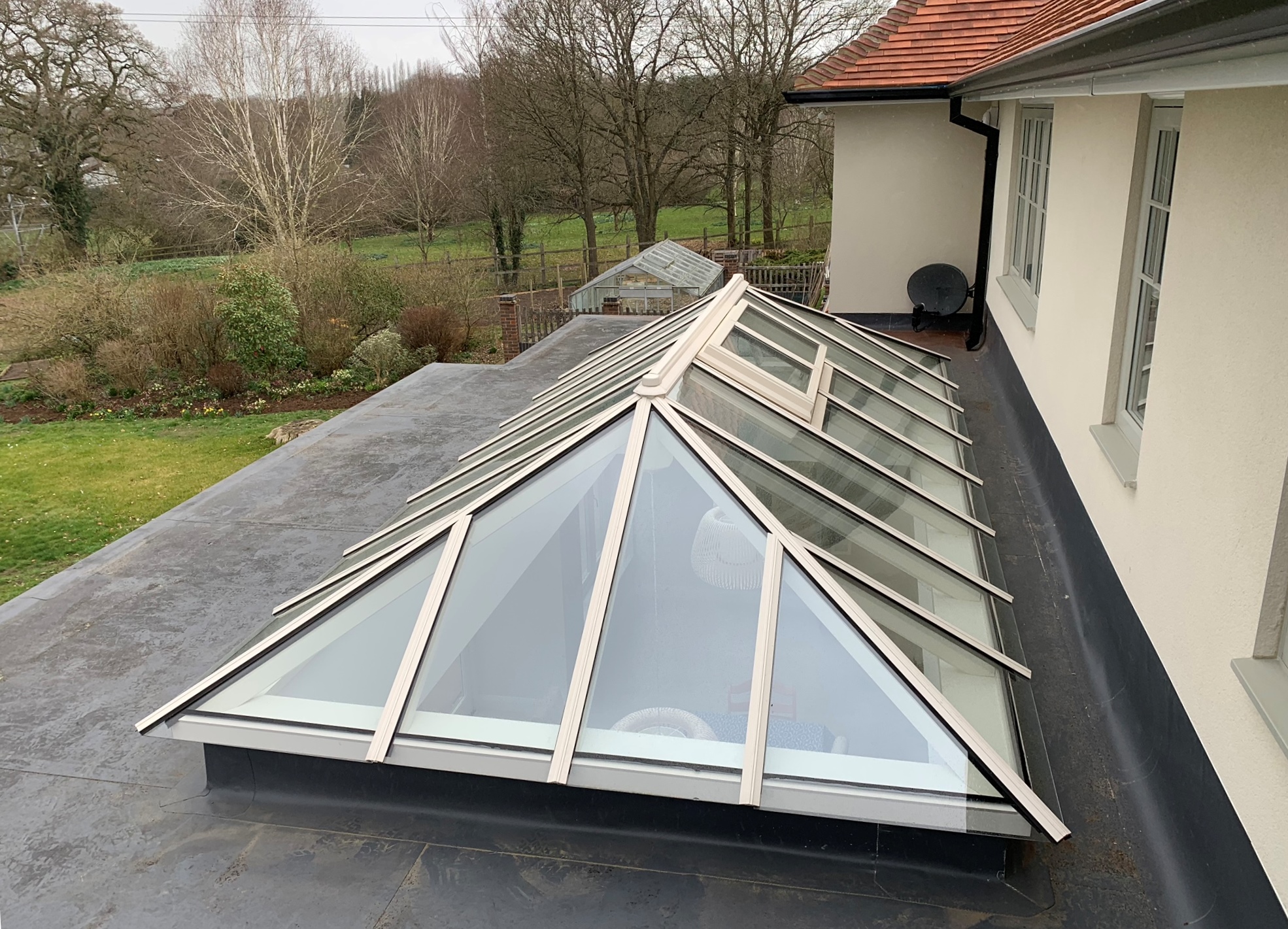 A pair of round top french doors supplied fully finished in a micro porous coating and fully glazed. The doors are fitted with high security multi point locking systems.