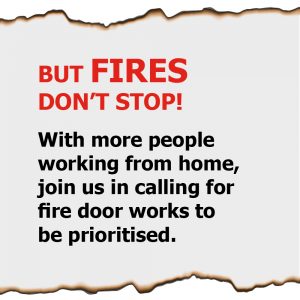 Fires don't stop - make fire doors a priority