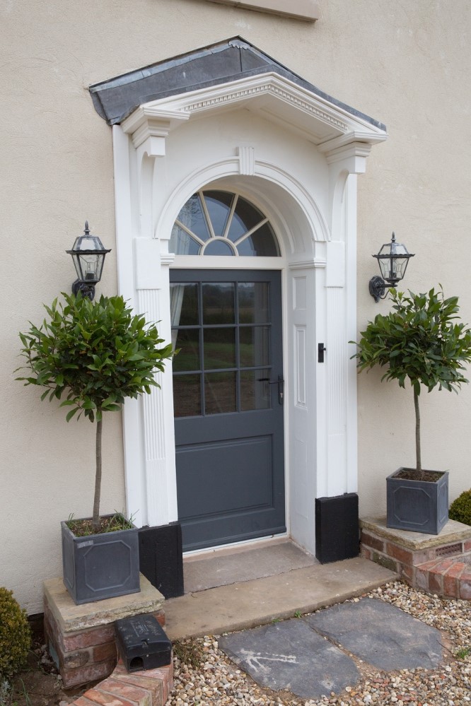 Timber Front Entrance Door Curved Georgian