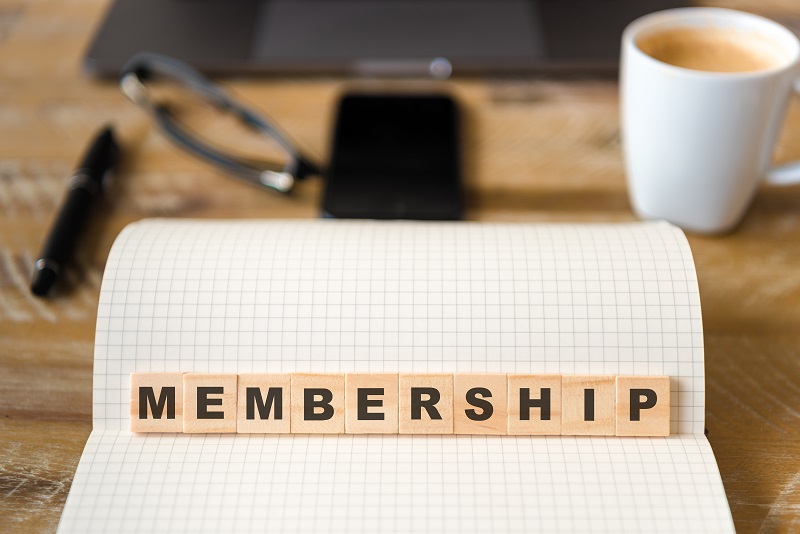 Membership scrabble letters