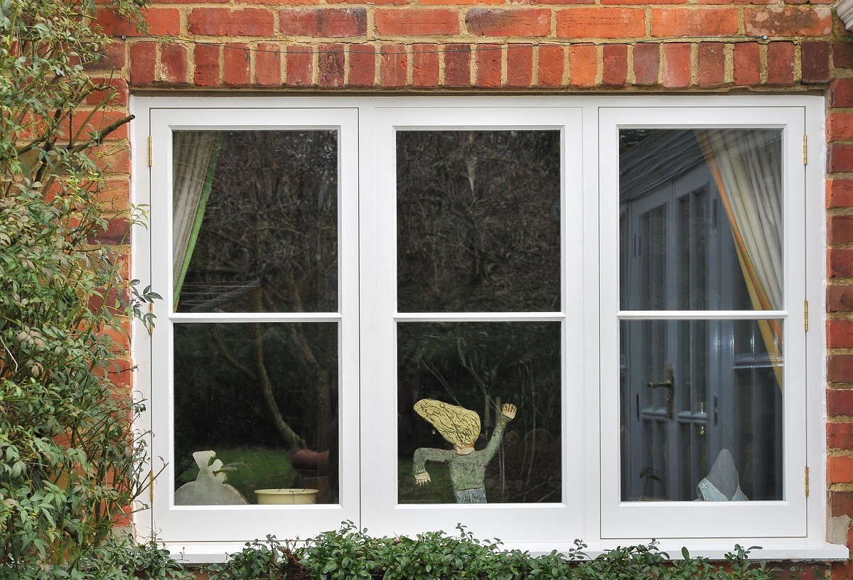 Replacement wooden casement window for a listed property in Berkshire.